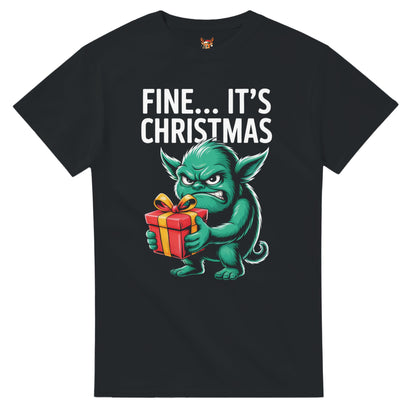 Unisex shirt with goblin design in black or navy.