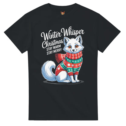 Unisex shirt with fox design in black or navy.